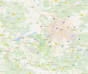 Karte Berlin (D)
