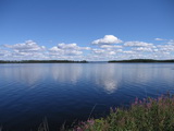 Blick auf den Pielinensee in Richtung Halbinsel Kaiskunniemi
