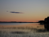 Abendstimmung über dem Pielinensee in Richtung Hattuselkä