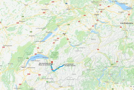 Karte: Salzbergwerk von Bex & Lac Souterrain (St-Léonard)