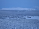 Äkäslompolo, Schneeschuh-Tour 3, Blick auf Ios Kaupinjärvi