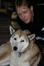 Svalbard 2005, Michael und Schlittenhund