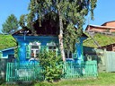 Wohnhaus in Listwjanka am Baikalsee, Sibirien, Russland