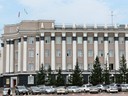 Gebäude der Volksrepublik Khural und der Verwaltung des Präsidenten von Burjatien, Ulan-Ude, Sibirien, Russland