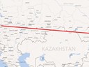 Karte Anreise Zürich-Moskau-Irkutsk (Sibirien, Russland)