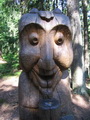 Skulptur auf dem Hexenhügel bei Schwarzort (Kurische Nehrung, Litauen)