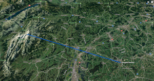 Helikopterflug von Sitterdorf zum Säntis und zurück