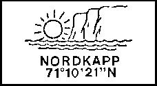 Das Nordkapp 71° 10' 21" - Poststempel
