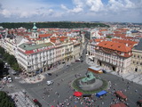 Old Town Square mit Pomník Jana Husa-Denkmal