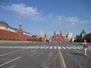 Roter Platz in Moskau: Kreml-Mauer und -Gebäude, sowie Staatliches Historisches Museum