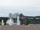 Promenade an der Angara, Irkutsk, Sibirien, Russland