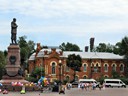 Denkmal für Alexander III am Kai der Angara, Irkutsk, Sibirien, Russland