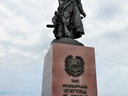 Denkmal für die Gründer der Stadt Irkutsk, Sibirien, Russland