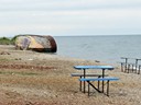 Alte Werft in Listwjanka am Baikalsee, Sibirien, Russland