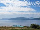 Blick über die Angara, Talzy, Sibirien, Russland