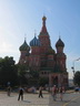 Basilius-Kathedrale aus der Sicht vom Roten Platz in Moskau